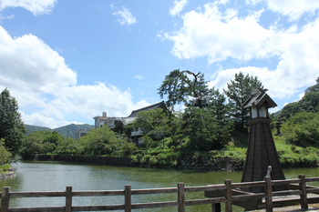 鹿野城跡公園の池